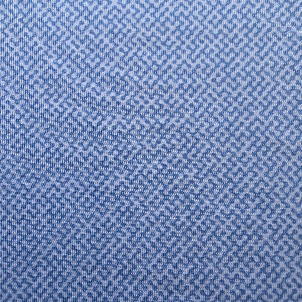 Johnnie O Performance Polo Mens Large Blue White With Logos - Picture 7 of 14